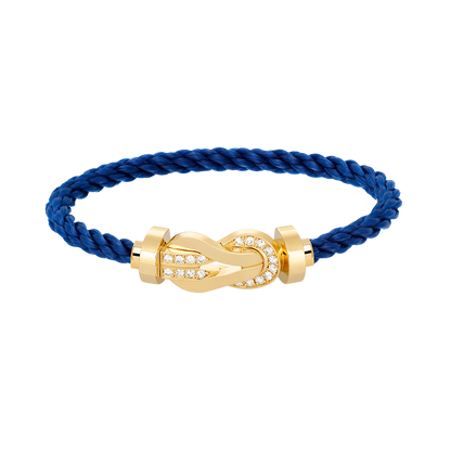 [Lunabriance]CHANCE LARGE 8 FIGURE BUCKLE HALF DIAMOND BRACELET GOLD
