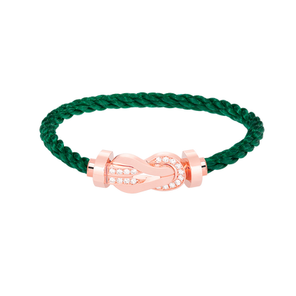 [Lunabriance]CHANCE LARGE 8 FIGURE BUCKLE HALF DIAMOND BRACELET ROSE GOLD