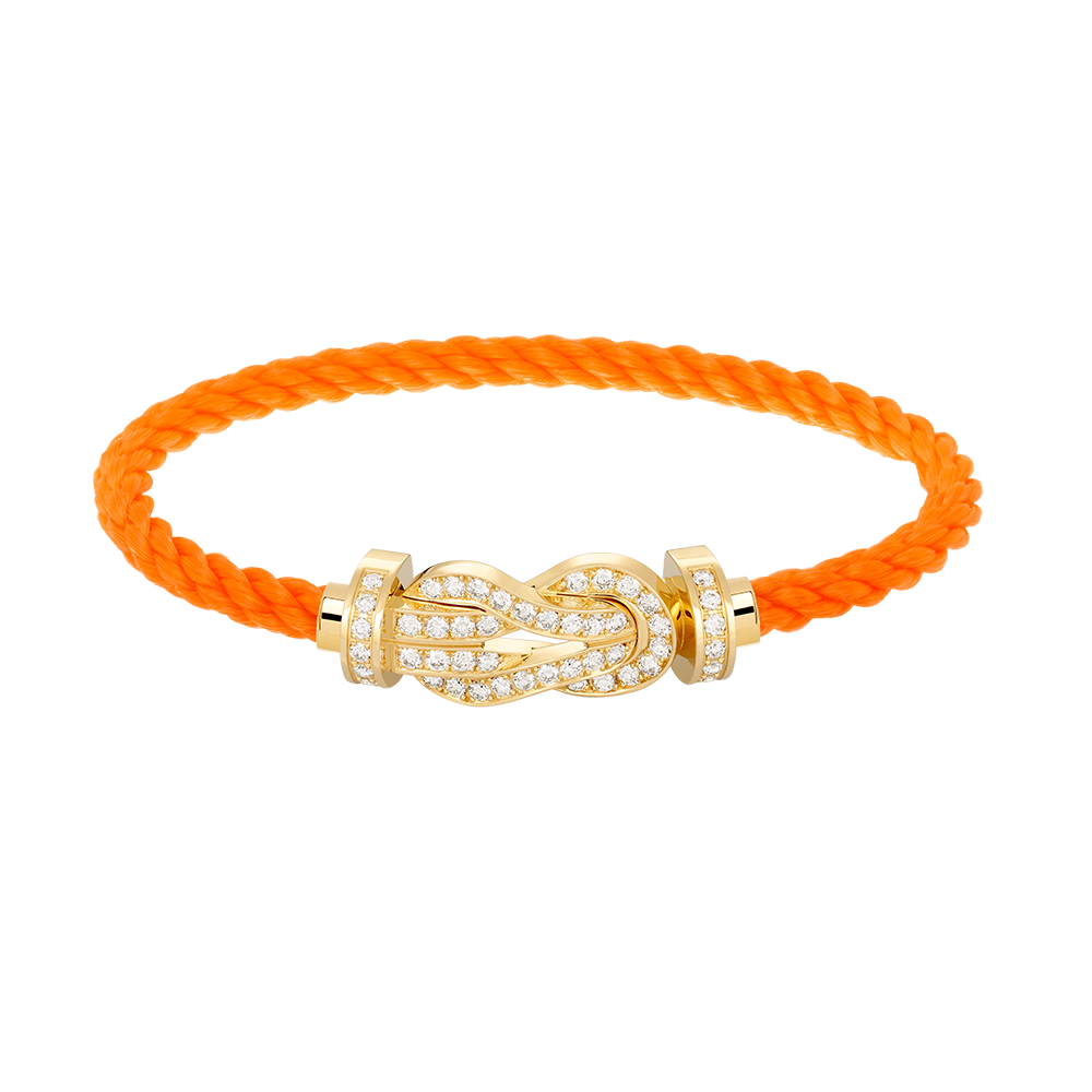 [Lunabriance]CHANCE LARGE 8 FIGURE BUCKLE FULLDIAMOND BRACELET GOLD