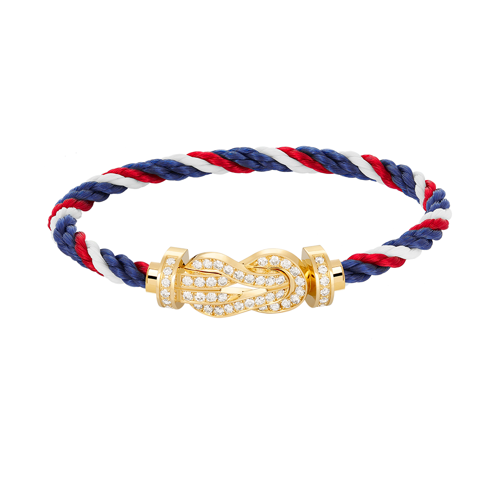 [Lunabriance]CHANCE LARGE 8 FIGURE BUCKLE FULLDIAMOND BRACELET GOLD