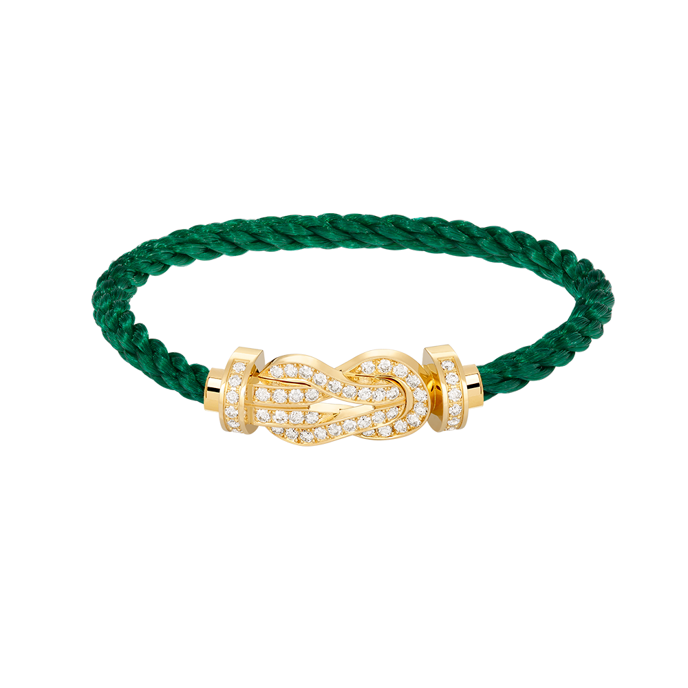 [Lunabriance]CHANCE LARGE 8 FIGURE BUCKLE FULLDIAMOND BRACELET GOLD