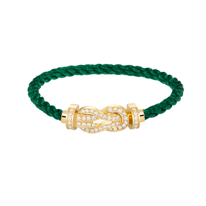 [Lunabriance]CHANCE LARGE 8 FIGURE BUCKLE FULLDIAMOND BRACELET GOLD