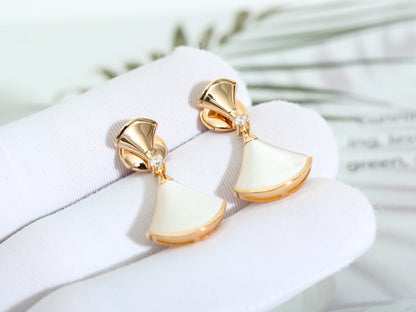 [Lunabriance]DREAM MOP PINK GOLD EARRINGS