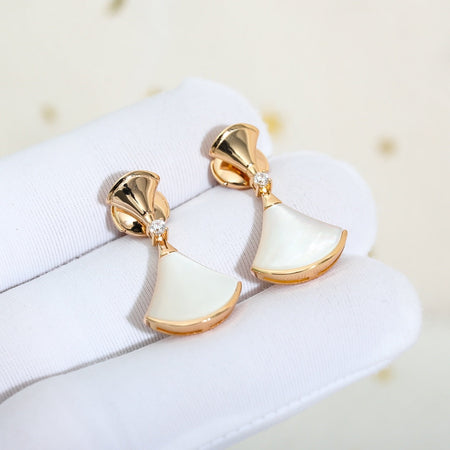 [Luna Brilliance]DREAM MOP PINK GOLD EARRINGS