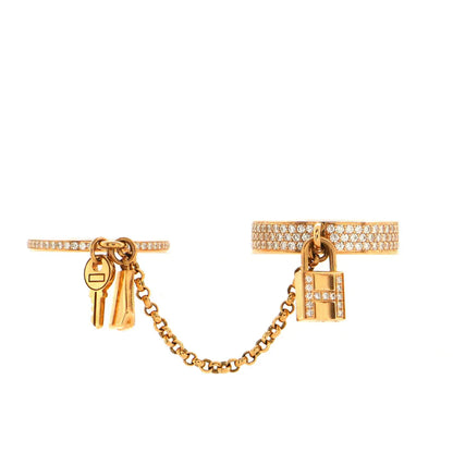 [Lunabriance]HM KELLY CLOCHETTE DOUBLE RING IN  WITH DIAMONDS