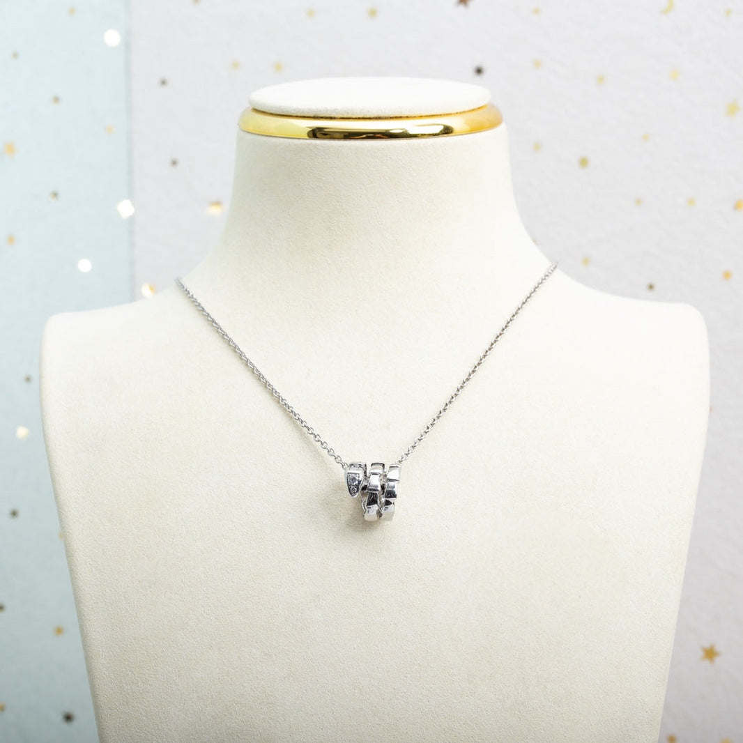 [Luna Brilliance]SERPENTI SILVER NECKLACE DIAMOND