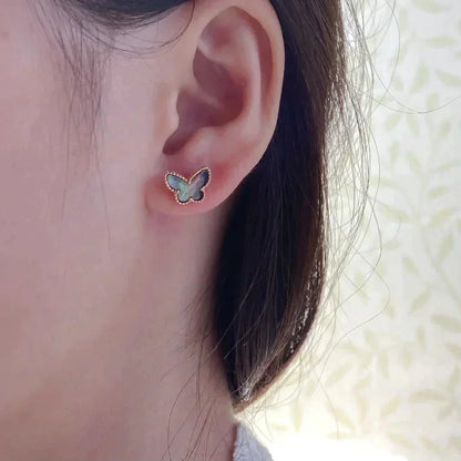 [Lunabriance]BUTTERFLY DARK MOP  EARRINGS