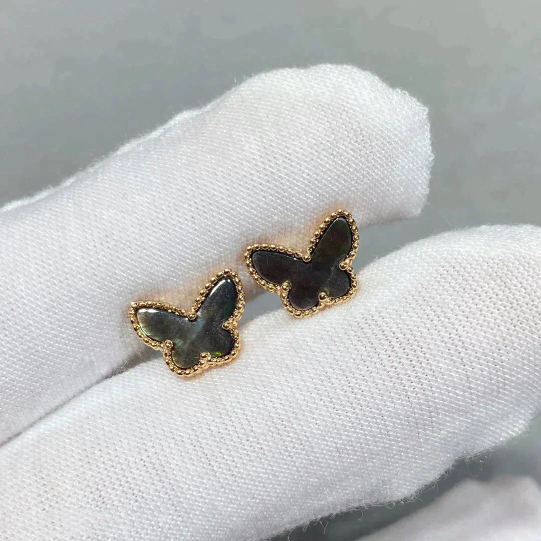 [Lunabriance]BUTTERFLY DARK MOP  EARRINGS