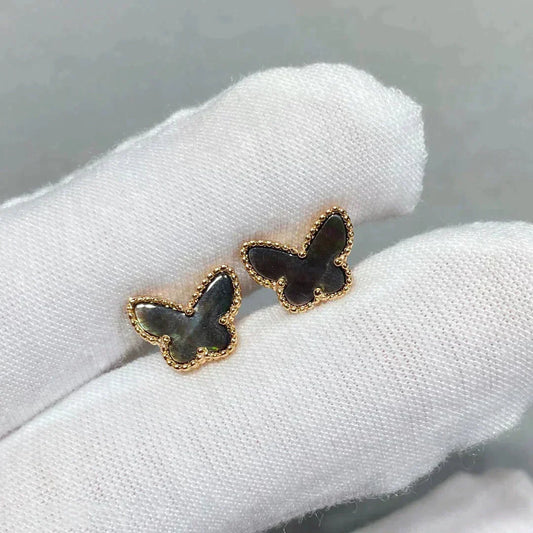 [Lunabriance]BUTTERFLY DARK MOP  EARRINGS