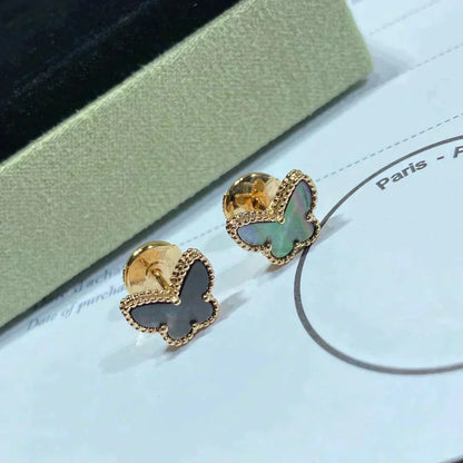 [Lunabriance]BUTTERFLY DARK MOP  EARRINGS