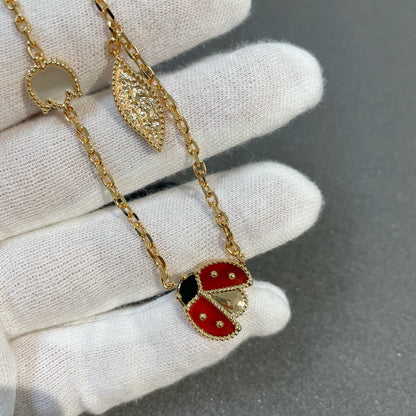 [Lunabriance]LUCKY SPRING 15 MOTIFS GOLD NECKLACE