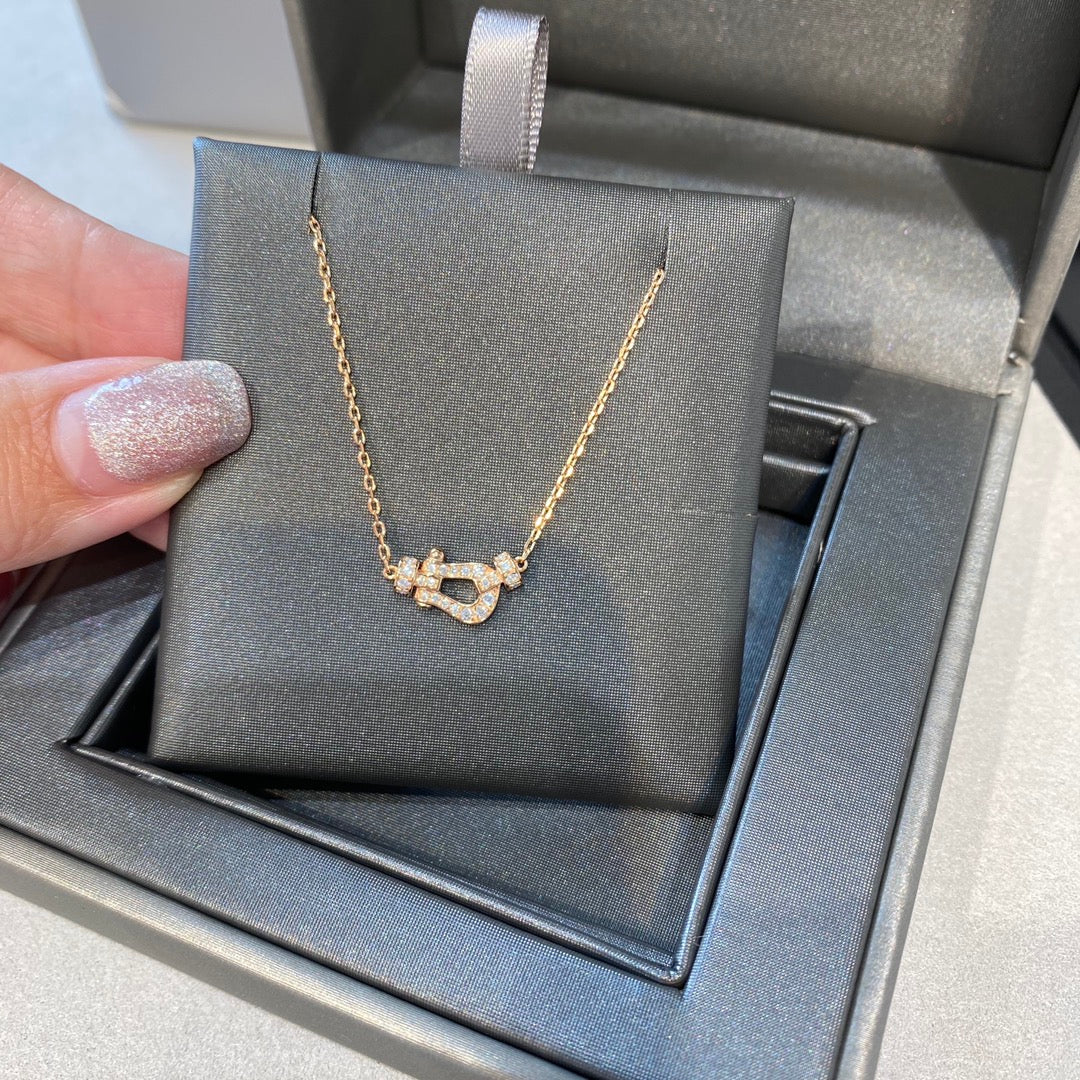 [Lunabriance]FORCE 10 DIAMOND PINK GOLD NECKLACE MINI MODEL