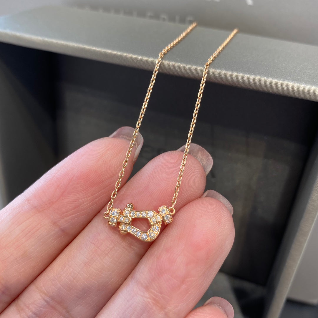 [Lunabriance]FORCE 10 DIAMOND PINK GOLD NECKLACE MINI MODEL