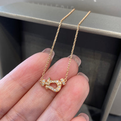 [Lunabriance]FORCE 10 DIAMOND PINK GOLD NECKLACE MINI MODEL