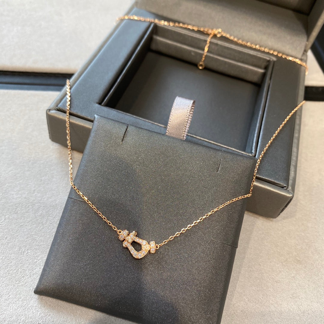 [Lunabriance]FORCE 10 DIAMOND PINK GOLD NECKLACE MINI MODEL