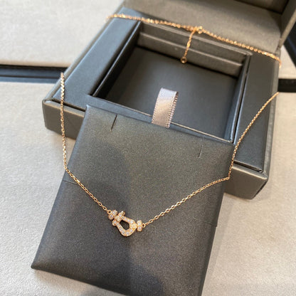 [Lunabriance]FORCE 10 DIAMOND PINK GOLD NECKLACE MINI MODEL