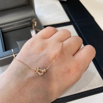 [Lunabriance]FORCE 10 DIAMOND PINK GOLD NECKLACE MINI MODEL