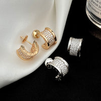[Luna Brilliance]ZERO 1 DIAMOND PAVED EARRINGS