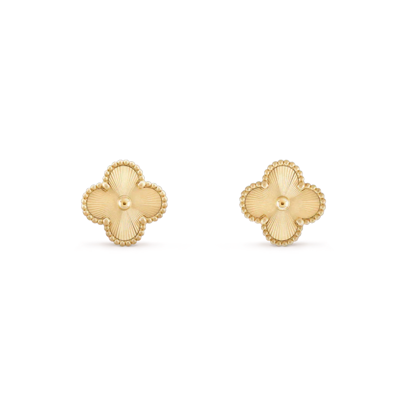 [Lunabriance]CLOVER MINI 9.5MM LASER EARRINGS