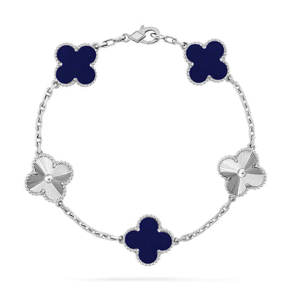 [Luna Brilliance]CLOVER 5 MOTIF LAPIS LAZULI BRACELET COLLECTION