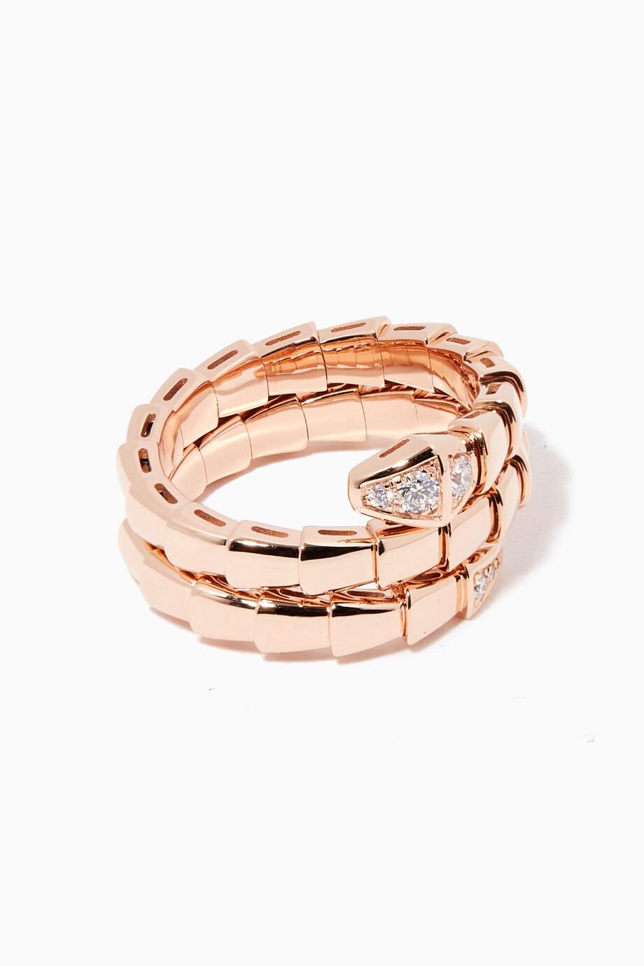 [Luna Brilliance]SERPENTS DOUBLE ROW DIAMOND RING