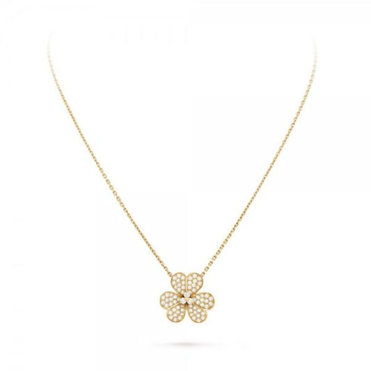 [Lunabriance]FLOWER DIAMOND NECKLACE