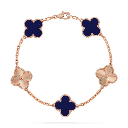 [Luna Brilliance]CLOVER 5 MOTIF LAPIS LAZULI BRACELET COLLECTION