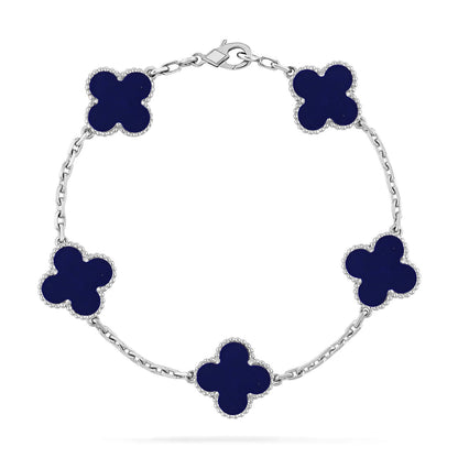 [Luna Brilliance]CLOVER 5 MOTIF LAPIS LAZULI BRACELET COLLECTION