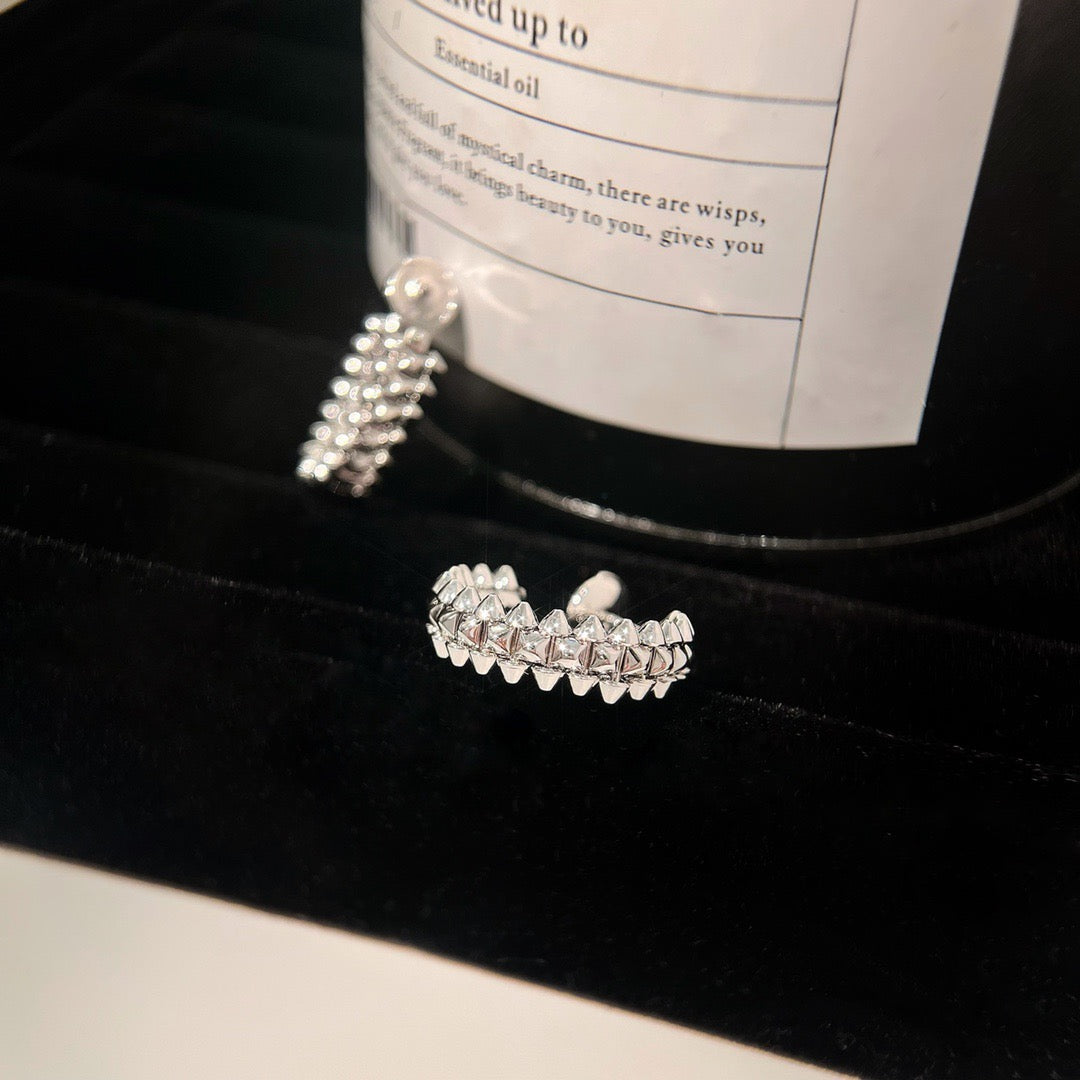 [Lunabriance]CLASH SMALL HOOP EARRINGS
