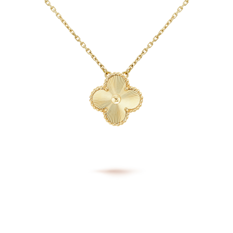 [Lunabriance]CLOVER 15MM LASER NECKLACE