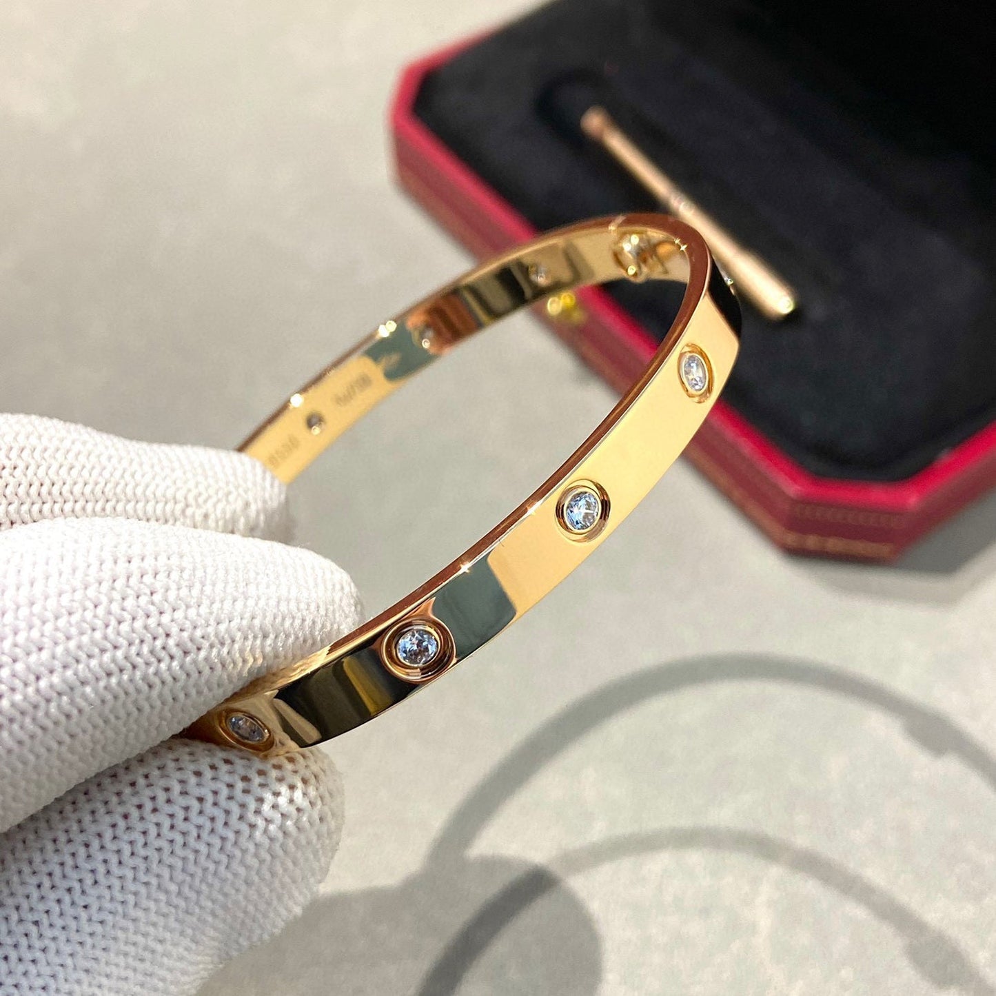 [Lunabriance]LOVE BRACELET 6.1MM 10 DIAMONDS