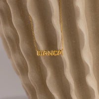Tiny Bubble Name Necklace