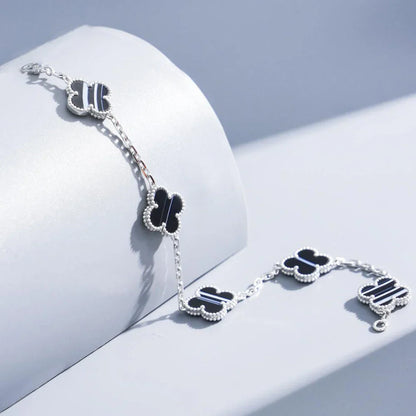 [Luna Brilliance]CLOVER 5 MOTIF PULSAR STONE BRACELET COLLECTION