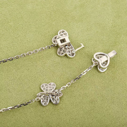 [Lunabriance]FRIVOLE SILVER 9 FLOWERS NECKLACE