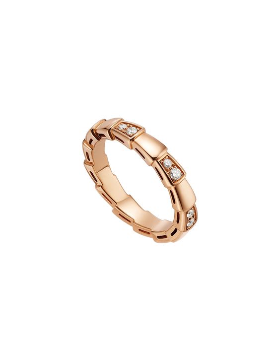 [Luna Brilliance]SERPENTI RING PINK GOLD  3MM