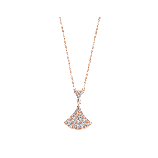 [Luna Brilliance]DREAM NECKLACE PINK GOLD FULL DIAMOND