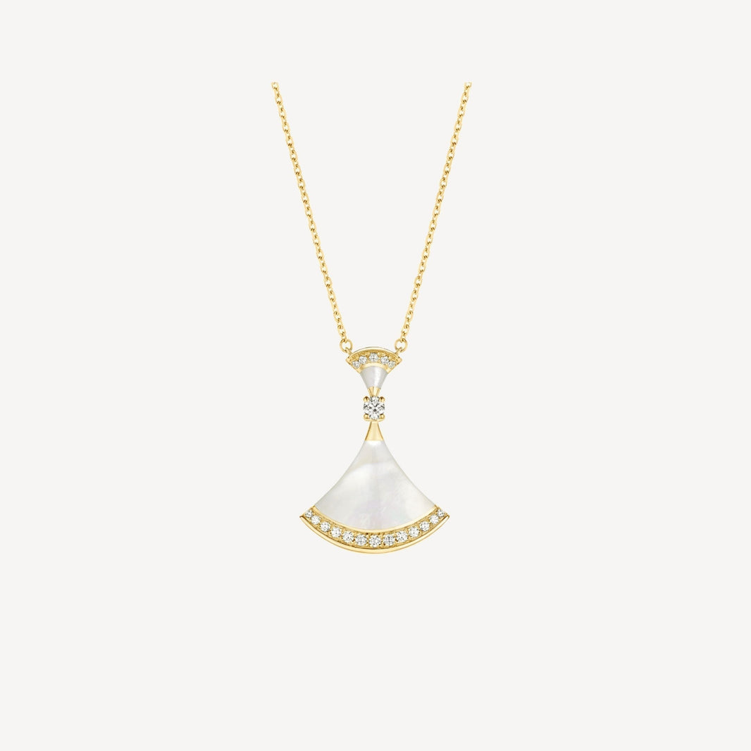 [Luna Brilliance]DREAM NECKLACE MOP GOLD DIAMOND