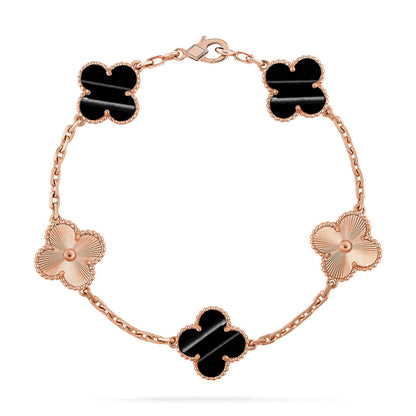 [Luna Brilliance]CLOVER 5 MOTIF PULSAR STONE BRACELET COLLECTION