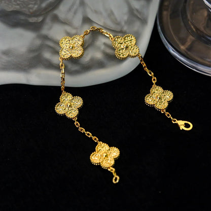 [Lunabriance]CLOVER 5 MOTIFS BRONZING BRACELET