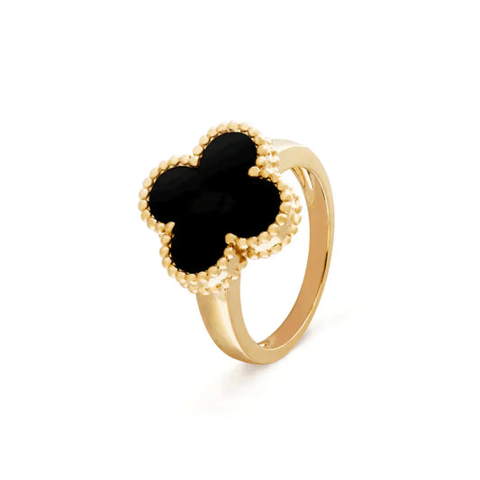 [Lunabriance]CLOVER ONYX RING