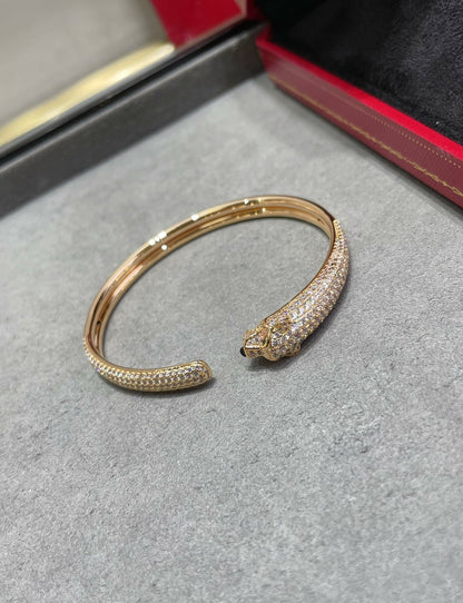 [Lunabriance]PANTHERE FULL DIAMOND OPEN BRACELET