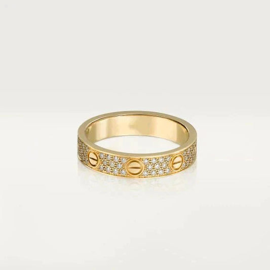 [Lunabriance]LOVE RING 3.6MM DIAMOND PAVED